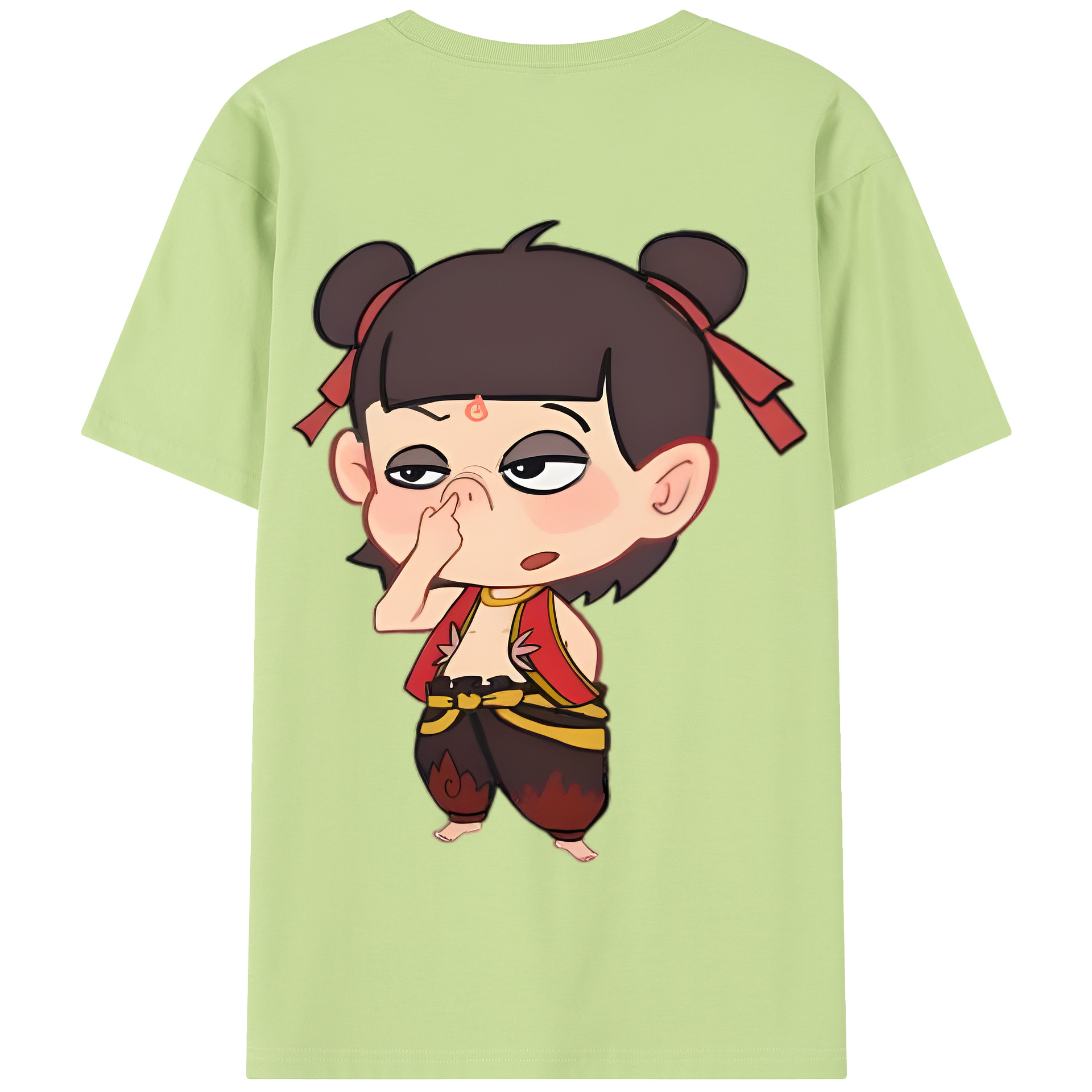Ne Zha 2 ナタ 魔童の大暴れ 綿100％半袖Tシャツ（背面プリント）